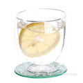 Double Wall Borosilicate Glass Mug For Water